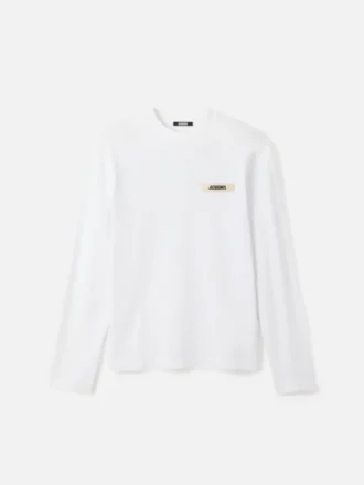 Das Gros Grain Langarm-T-Shirt Langarm-T-Shirt mit Grosgrain-Logo