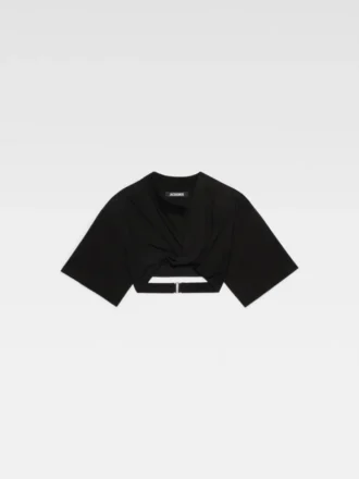Das kurze T-Shirt Bahia Das gedrehte T-Shirt Das kurze T-Shirt Bahia Das gedrehte T-Shirt