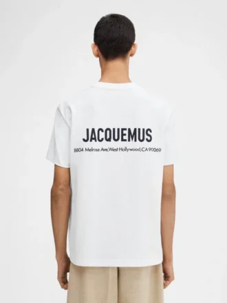 Das T-Shirt mit der Adresse von Los Angeles Kurzärmeliges T-Shirt mit aufgedruckter Adresse und Logo – exklusiv online und in unserem Store in Los Angeles erhältlich