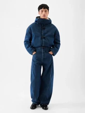 Der Dufflecoat aus Denim von de-Nîmes Dufflecoat aus Denim