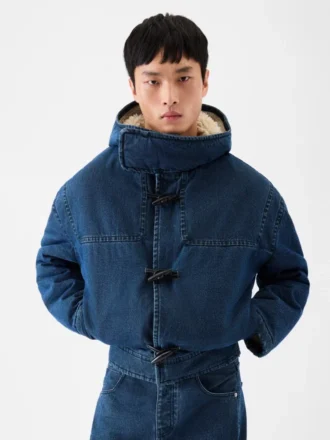 Der Dufflecoat aus Denim von de-Nîmes Dufflecoat aus Denim