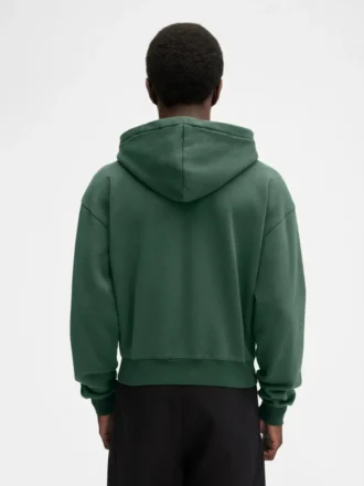 Der Gros Grain Hoodie mit Reißverschluss Grosgrain-Logo-Hoodie mit Reißverschluss
