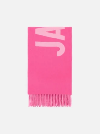 Der Jacquemus-Schal Fringe Logo-Schal