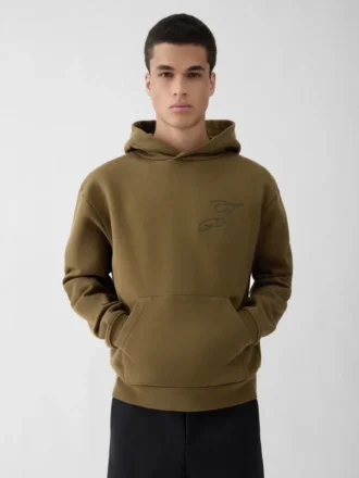 Der Logo-Hoodie Hoodie mit gestickten Logos