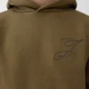 Der Logo-Hoodie Hoodie mit gestickten Logos