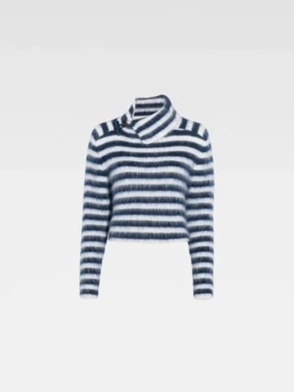 Der Marina-Pullover Gestreifter Mohairpullover
