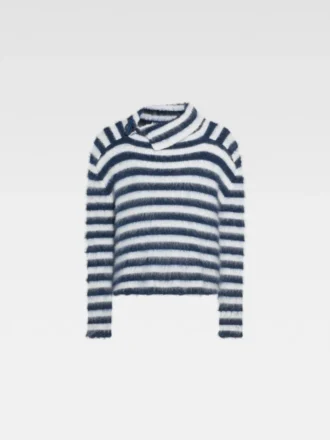 Der Marina-Pullover Gestreifter Mohairpullover