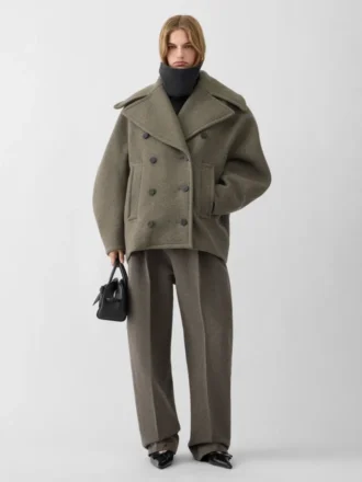 Der Ovalo-Peacoat Runder Peacoat