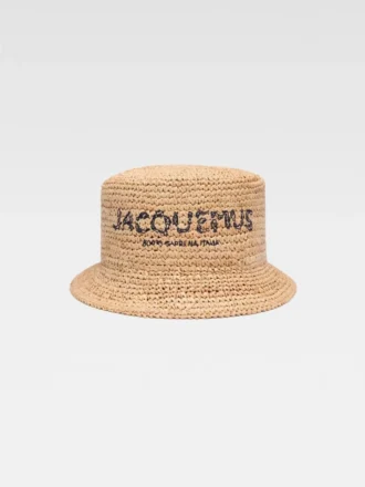 Der Pesco-Bucket-Hat Bestickter Raffia-Bucket-Hat