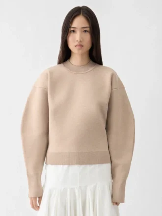 Der Piqué-Pullover Piqué-Strickpullover