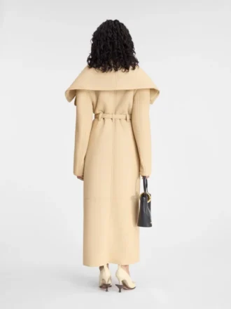 Der Telo-Mantel Langer Shearling-Mantel