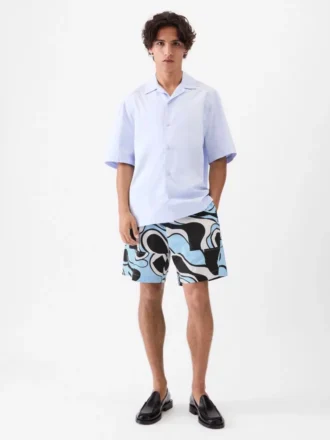 Die Aloe-Shorts Shorts mit Wavy Psyche-Print