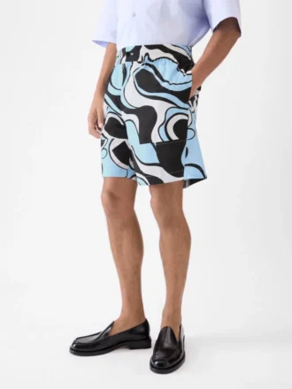 Die Aloe-Shorts Shorts mit Wavy Psyche-Print