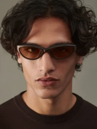 Die Curvo-Sonnenbrille Ovale Cat-Eye-Sonnenbrille