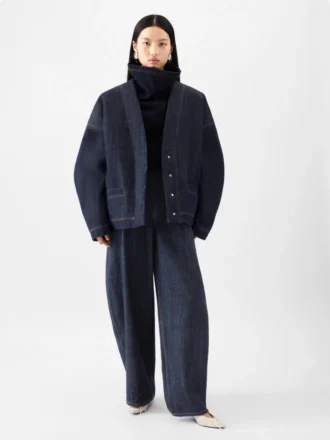 Die Denim-Strickjacke von de-Nîmes Denim-Strickjacke