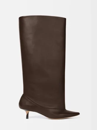 Die hohen Tourni-Stiefel Breite kniehohe Stiefel