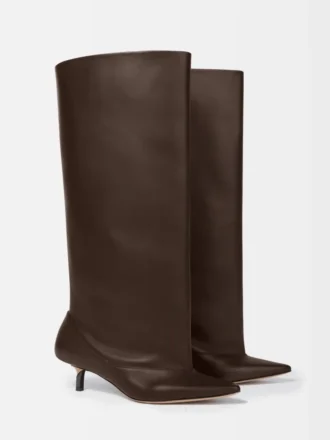 Die hohen Tourni-Stiefel Breite kniehohe Stiefel