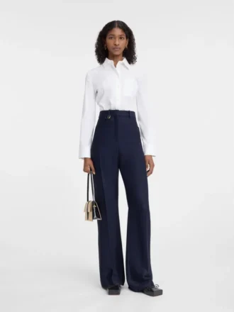 Die Hose Sauge Hose mit hoher Taille und ausgestelltem Bein