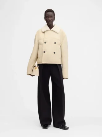 Die Mojave-Jacke Zweireihige Shearling-Jacke
