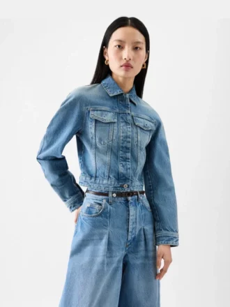 Die Ovalo de-Nîmes Jeansjacke Curved Jeansjacke